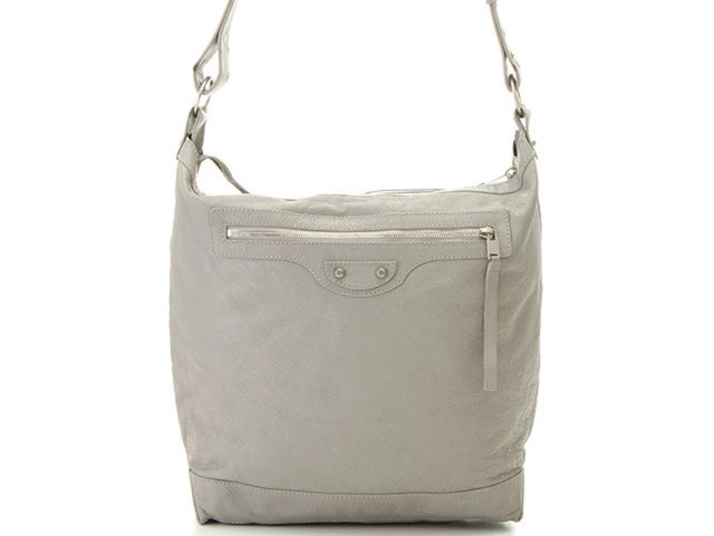 Balenciaga Day Bag Shoulder Gray Calfskin